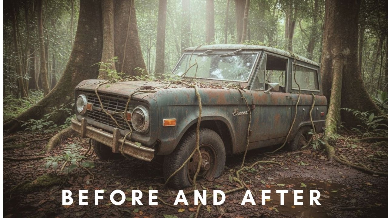 Abandoned 1960s–1970s Ford Bronco Full Restoration | Rusty Car to Brand New | Satisfying ASMR