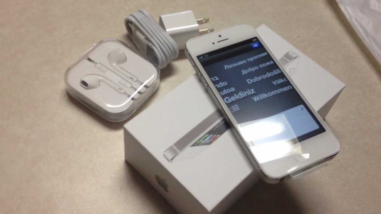 iPhone 5 Unboxing 32GB White