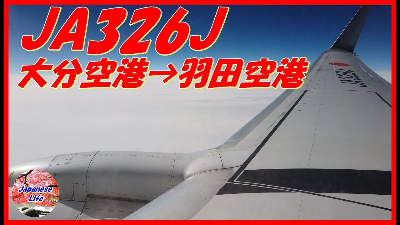 飛行機 JAL JA326J 大分空港→羽田空港H31.3.29