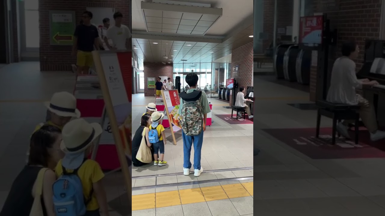 明日晴れるかな　久留米駅　高齢・道ピアノびと　ババピアノ