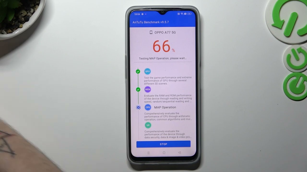 OPPO A77 - AnTuTu Benchmark TEST & Score Presentation | Check Gaming & Efficient Power!