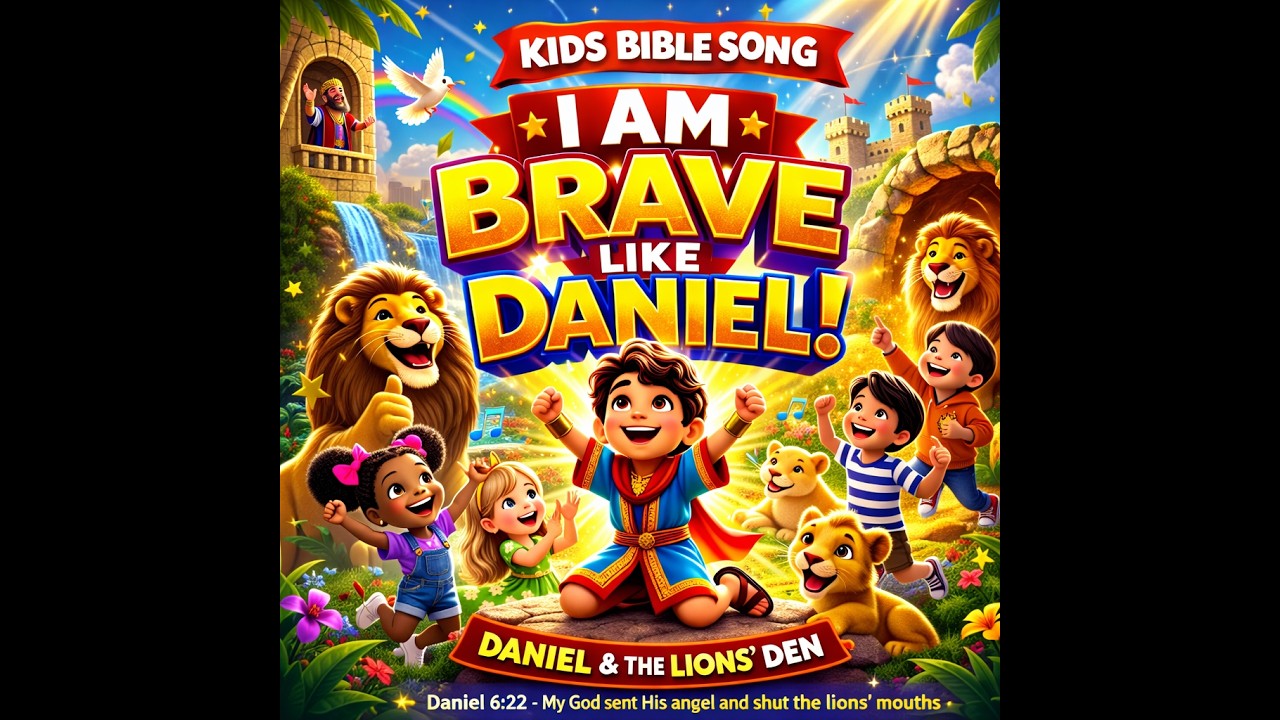 “I Am Brave Like Daniel | Kids Bible Song | Daniel and the Lions’ Den” #KidsBibleSongs #BibleStory