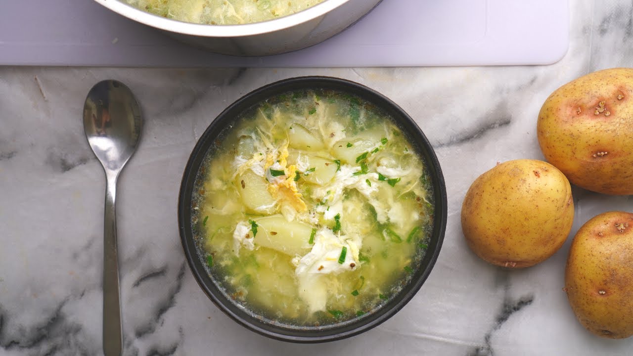 CALDO DE PAPA Y HUEVO | RAPIDO Y FACIL