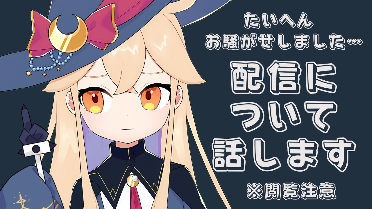 【 閲覧注意 】昼間は大変お騒がせしました。　配信の経緯について　【 海色にわ / Vtuber 】