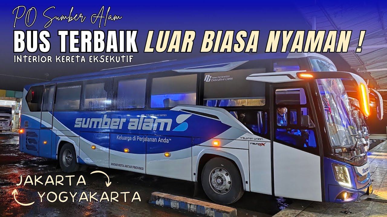 BUS INI NYAMAN BANGET, AUTO LANGGANAN TERUS ! PO SUMBER ALAM JAKARTA - JOGJA SENYAMAN INI !