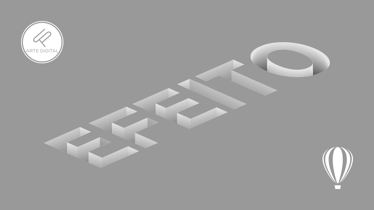 COMO criar o efeito profundidade em um texto no CorelDRAW