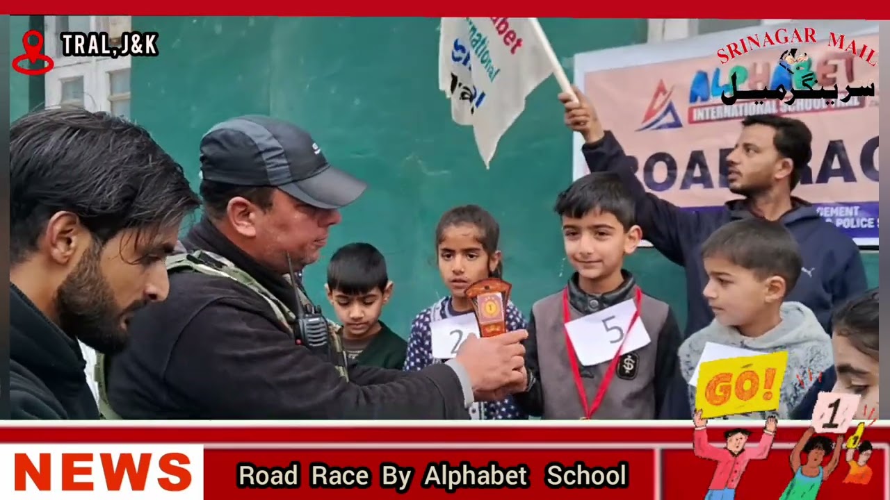 Alphabet International School Tral organises Road Race