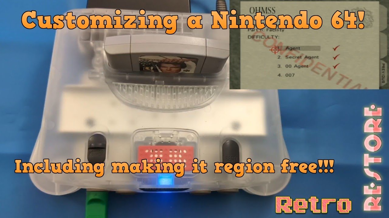Cleaning, re-shelling, region unlocking, and LED modding an N64!