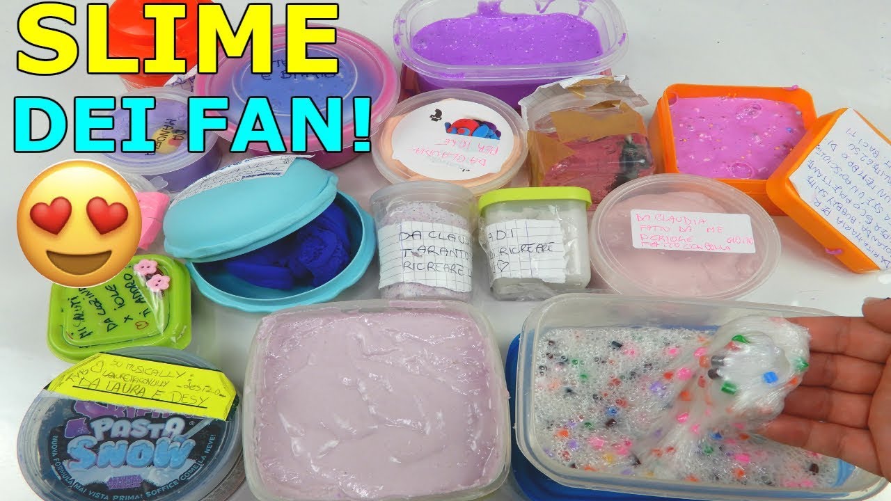 SLIME REGALATI DAI FAN! APRO SLIME FATTI DA VOI Iolanda Sweets