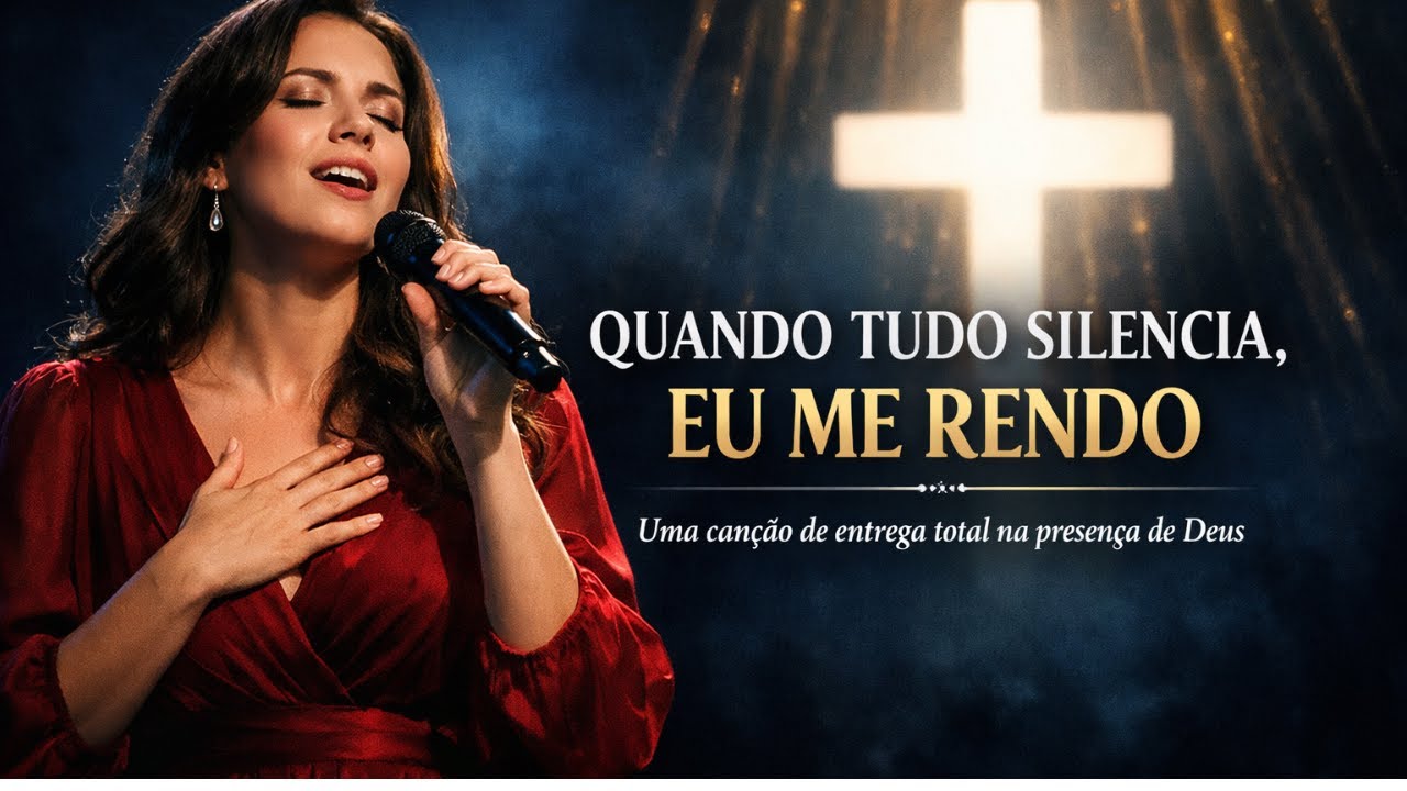 GOSPEL - QUANDO TUDO SILENCIA, EU ME RENDO | Uma canção de entrega total na presença de Deus
