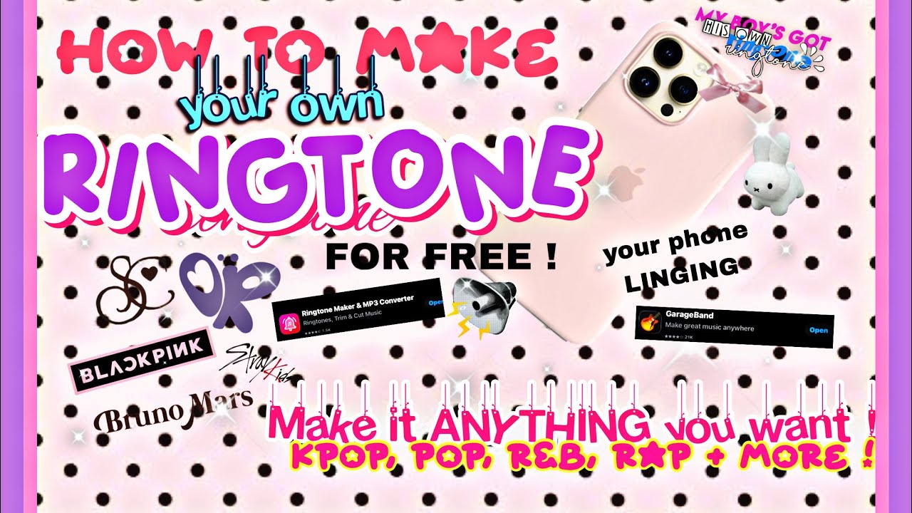 ✨🐆❤️ HOW TO MAKE A CUSTOM RINGTONE ! 🤪👹🐢