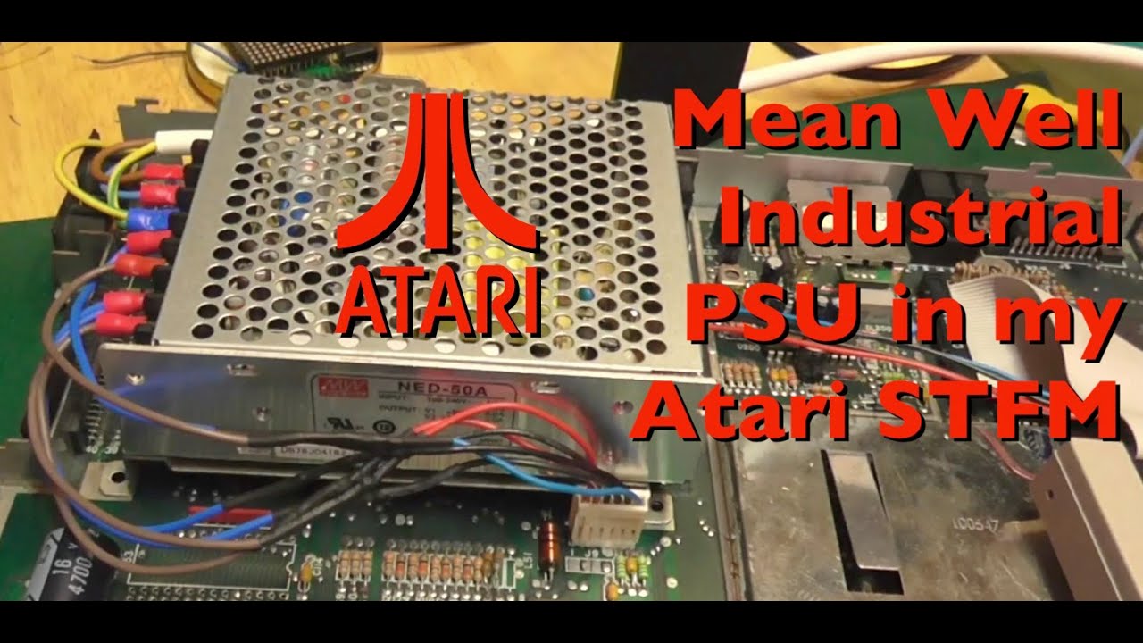 Meanwell industrial PSU on my Atari STFM motherboard.