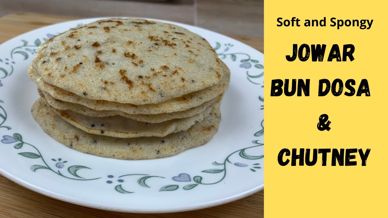 Jowar Bun Dosa | Glutenfree Bun Dosa | Millet Bun Dosa | Soft and Spongy Dosa