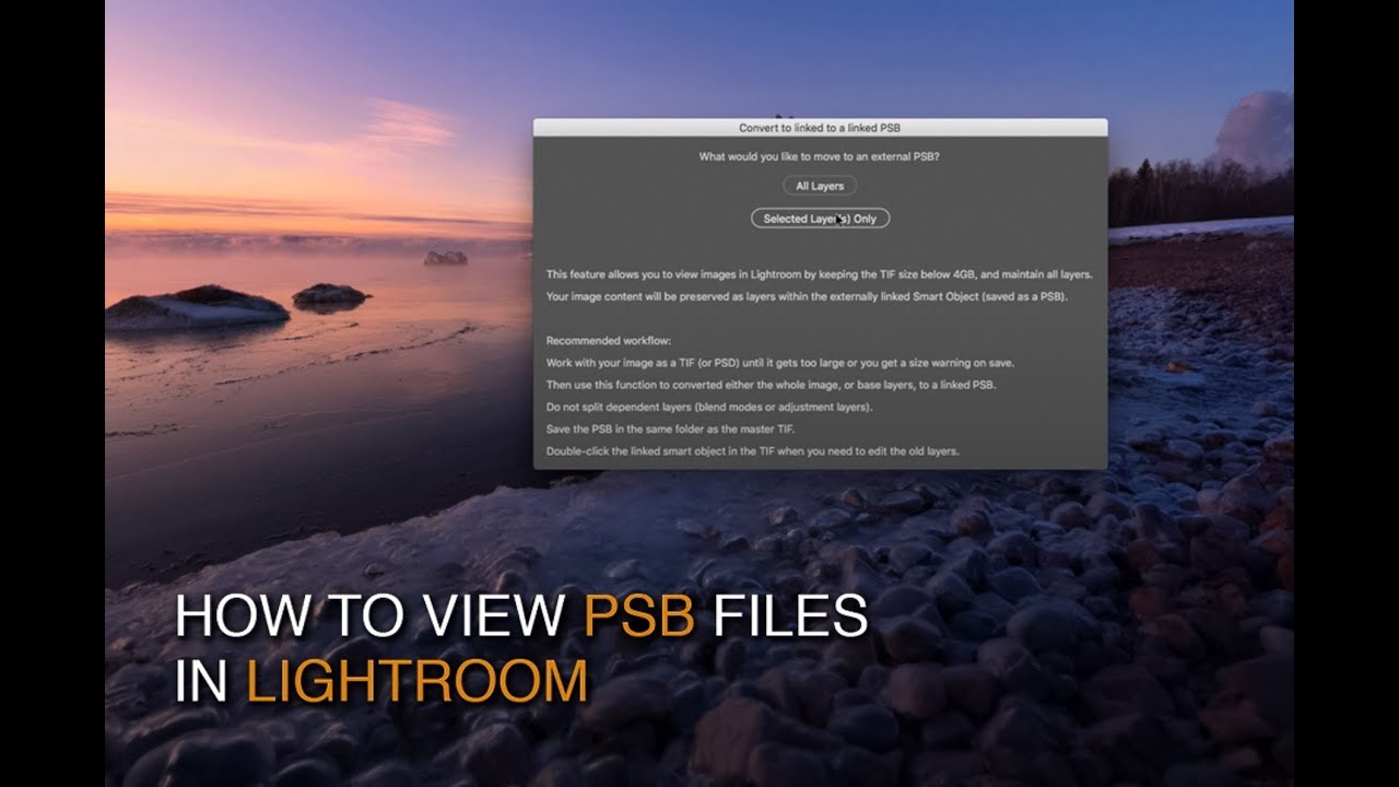 How to View Large (PSB) Files in Lightroom with Linked Smart Objects in Lumenzia