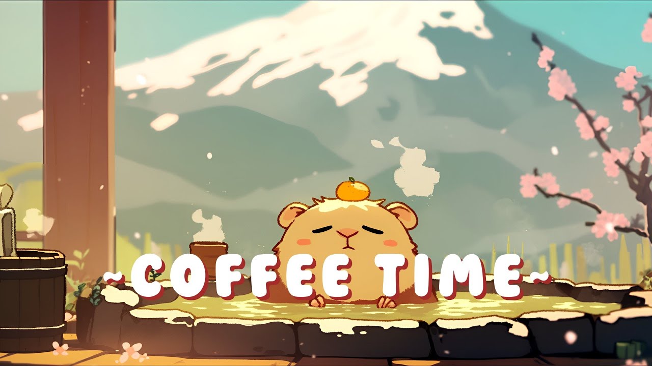 [Long Session] Capybara Lofi Music Station - Cozy Beats for Relaxation ~ Relaxing Vibes ~ 🦫 🍵 ✨