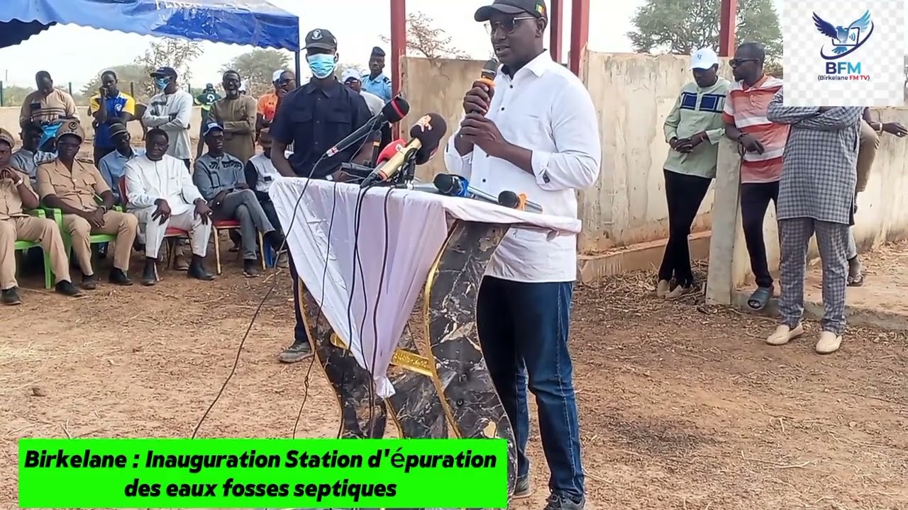 Birkelane: inauguration de la station d'épuration des eaux des fosses septiques par le Ministre CTD