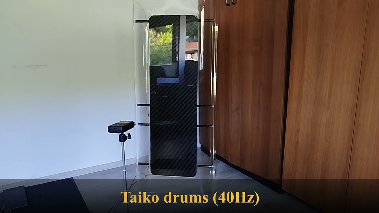 Carbon Fiber DML Test 3 - Taiko drums 40Hz