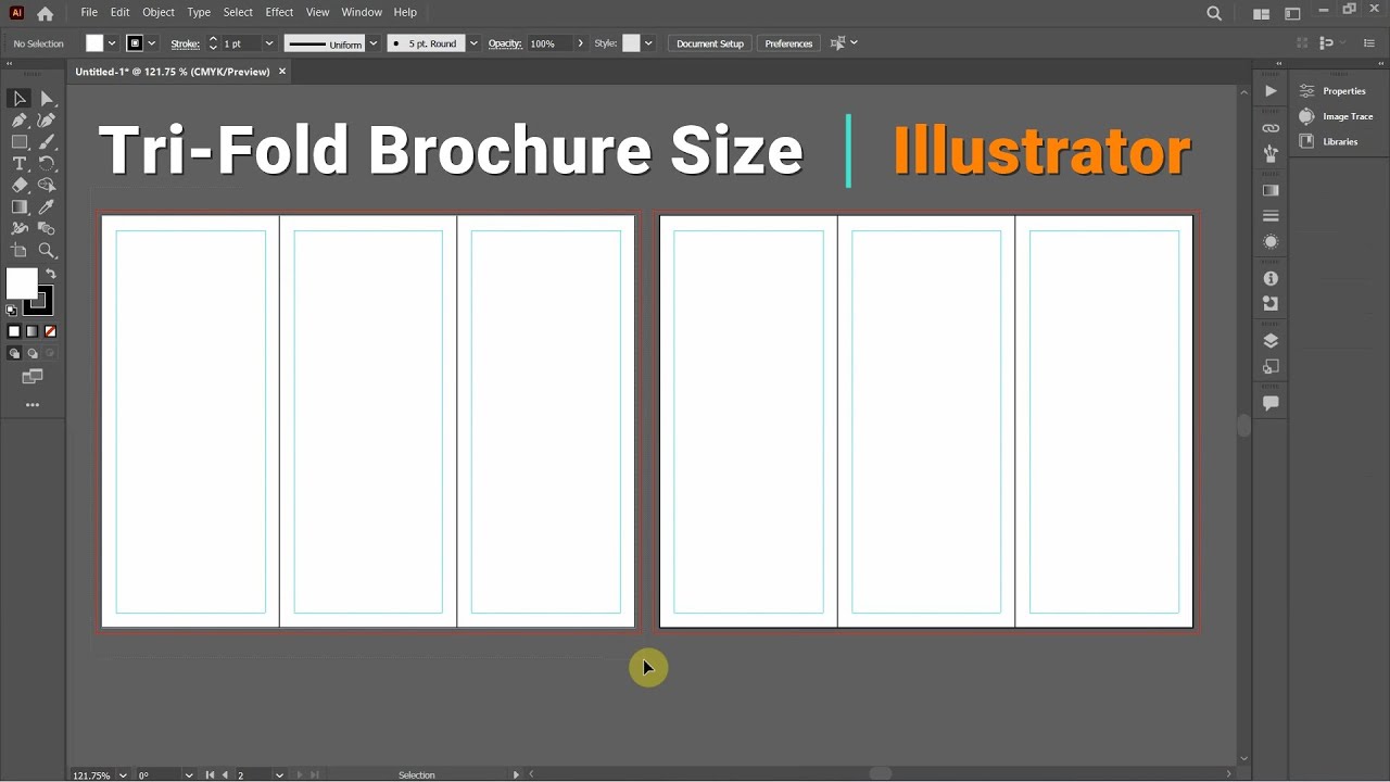 ✅ How to Set Tri-Fold Brochure Size in Adobe Illustrator