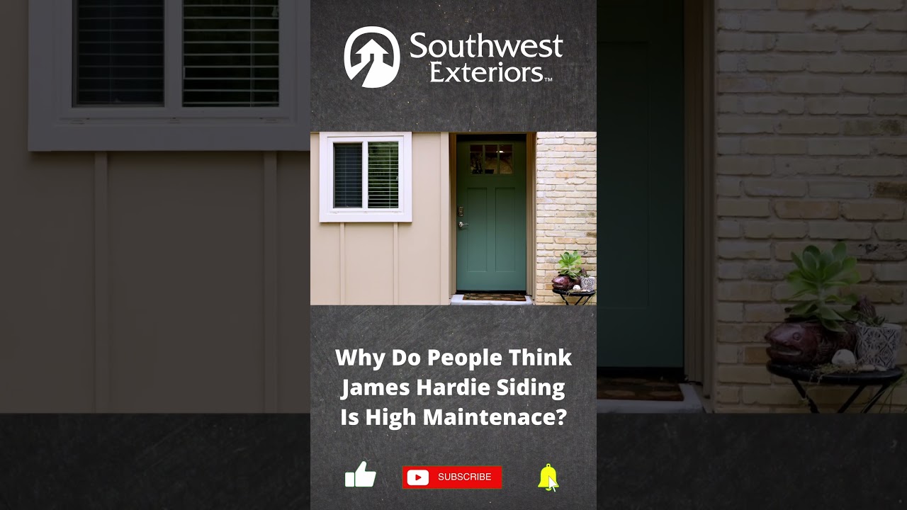 ❌ Myth: James Hardie siding is high maintenance &ndash; Busted! 🚨 #short #jameshardie #myths #siding
