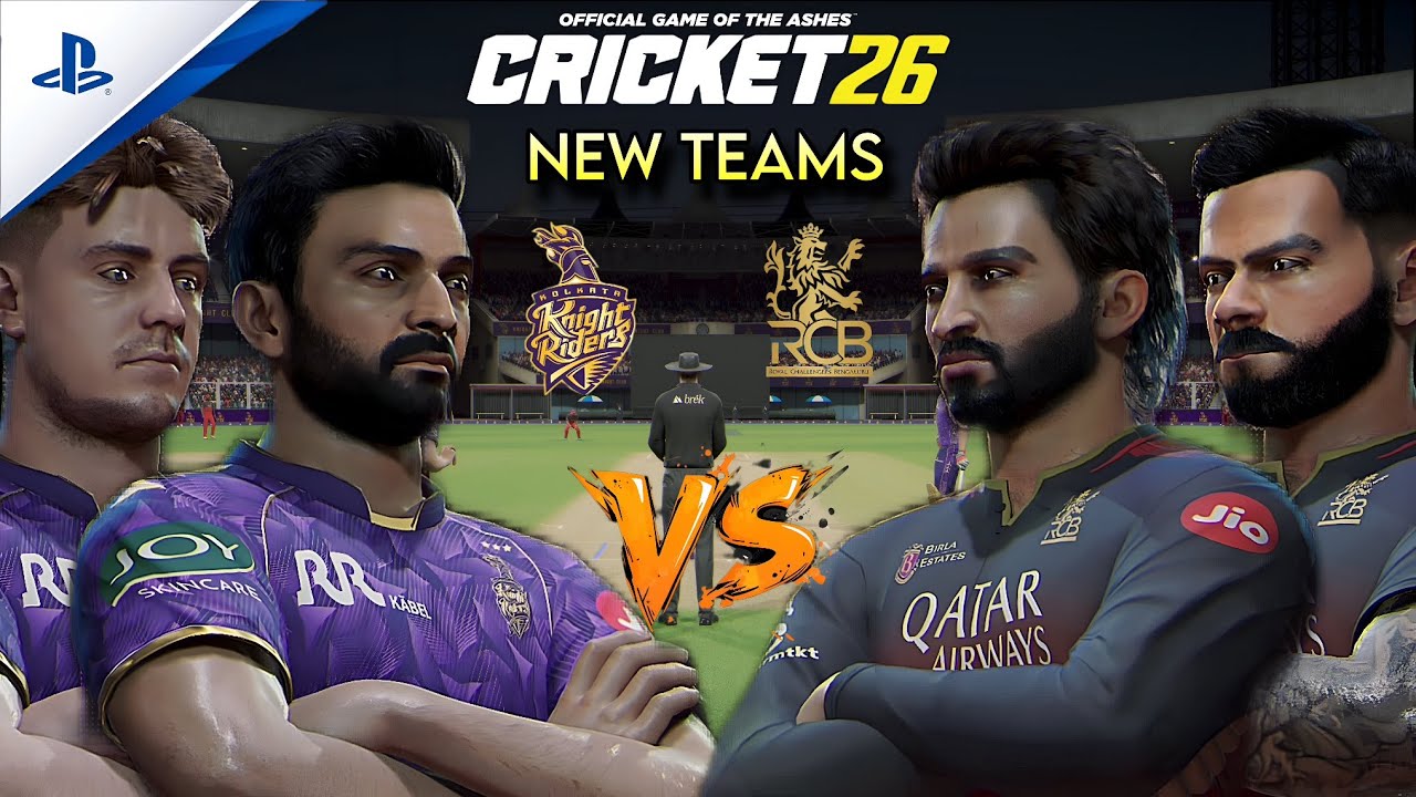 Cricket 26 | KKR vs RCB | IPL 2026 New Teams | Highest Scoring Game 😱 | Last Ball Thriller 🔥