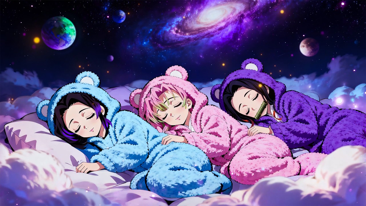 Музыка для сна с Незуко, Мицури и Шинобу 🌙 Мгновенное засыпание 🌠 Снятие стресса