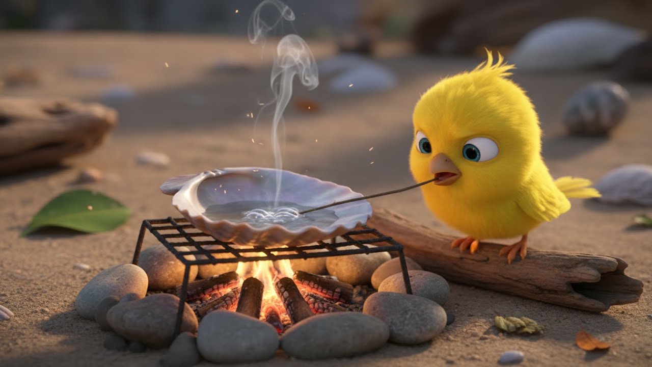 The Little Bird Brings a Spider Back to Its Nest and Cares for It Like a Pet