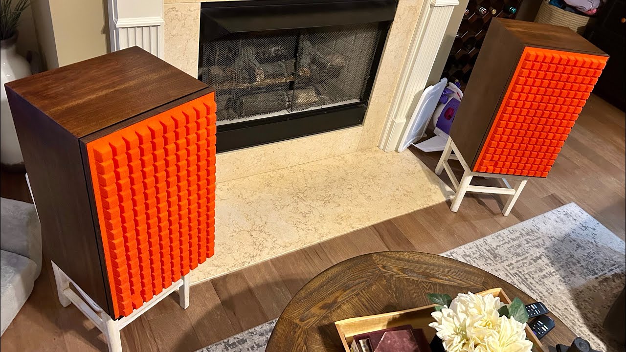 Винтажные колонки JBL L100. Сборка новых рамок решётки.
