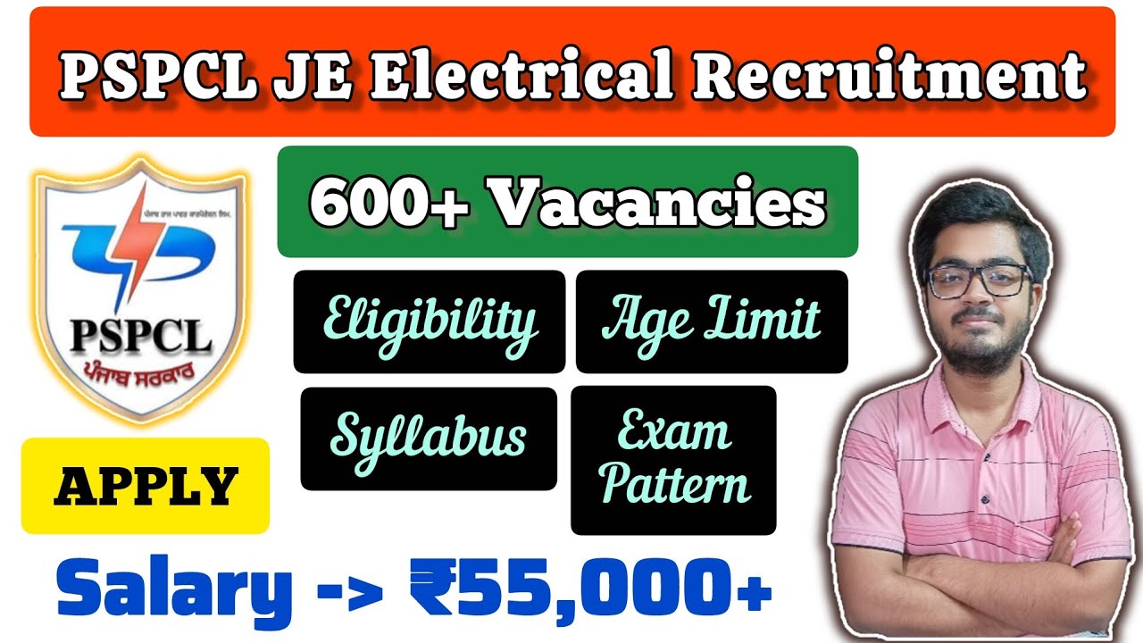 PSPCL JE Recruitment 2026 || 622 Posts || Electrical Engineer Jobs || Salary ₹35,400 || #viral