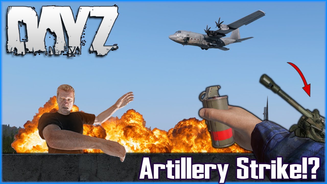 Launching ARTILLERY STRIKES in DayZ!? | Mod Showcase | Zen's Artillery Strike Grenades