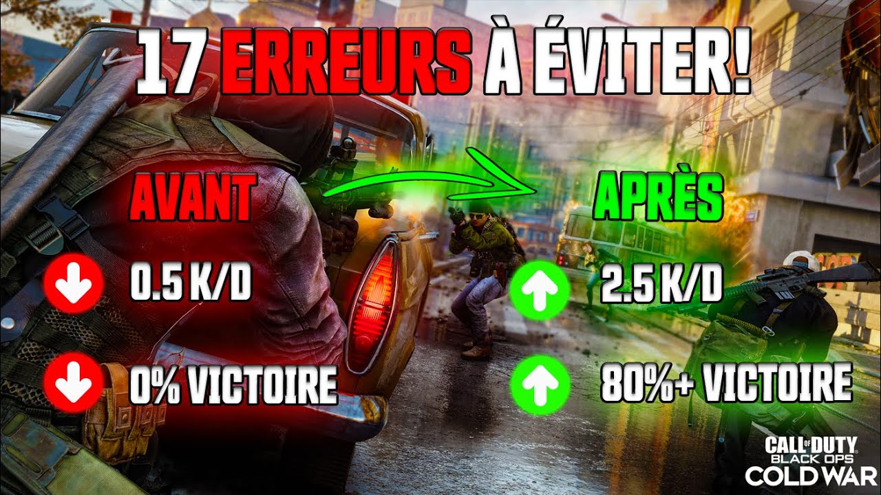 17 ERREURS à EVITER: Comment être MEILLEUR à Black Ops Cold War? (Guide PS4 / PS5 / Xbox / PC)