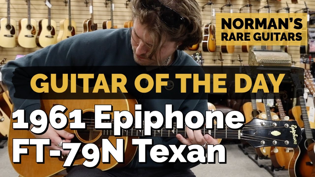 Guitar of the Day: 1961 Epiphone FT-79N Texan | Norman's Rare Guitars