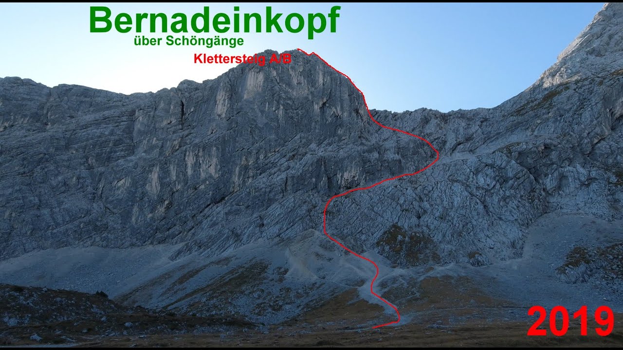 Bernadeinkopf über Schöngänge