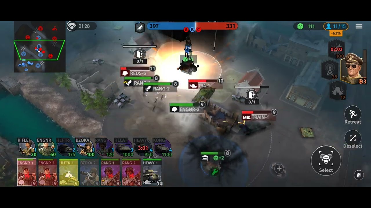 Being Aware Of Sneak Attacks! World War Armies RTS. USA vs USSR.
