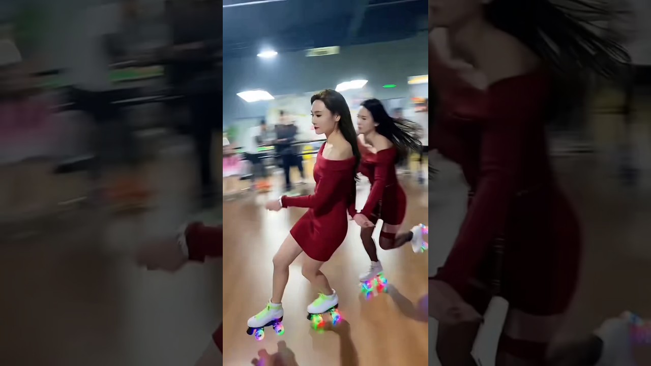 unique skating with luv letter song | Kanika Kapoor songs | Korean girl skating video | 