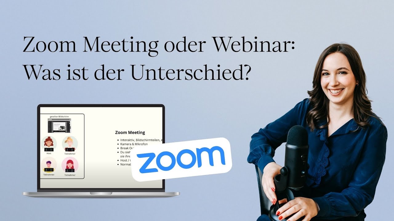 Zoom Meeting oder Webinar - Was ist der Unterschied? | Zoom Abo Workspace oder Webinar Deutsch