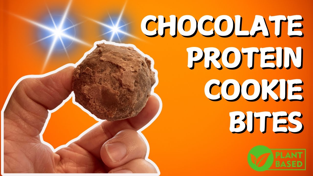 Chocolate Protein Cookie Bites  *Gluten Free* *Wheat Free* *Plant-Based*