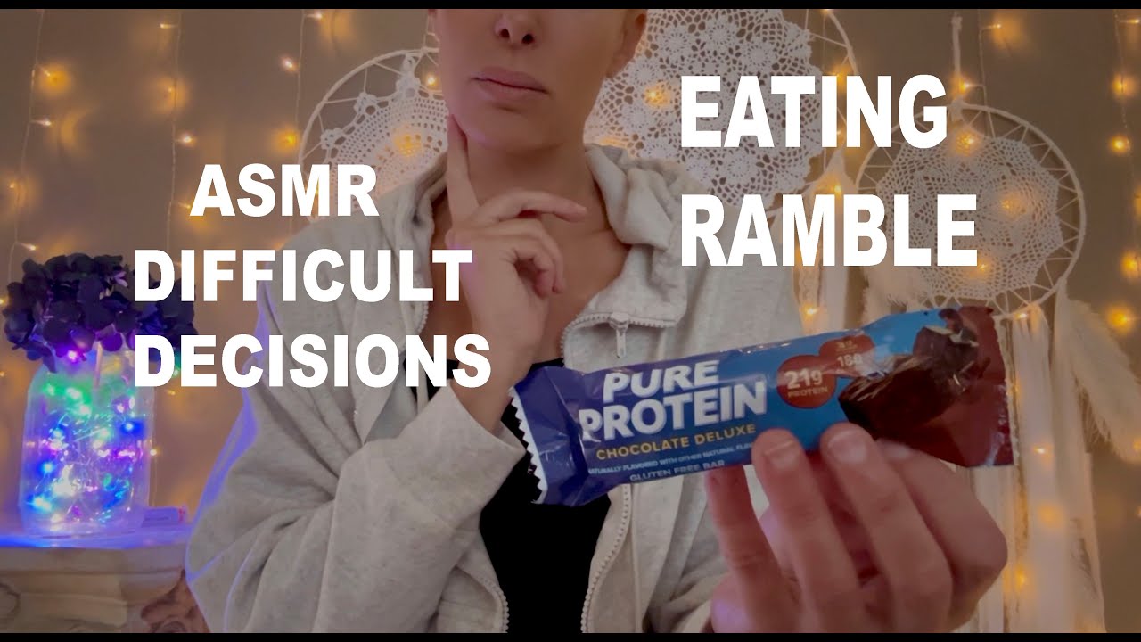 ASMR Eating Protein Bar and Storytime