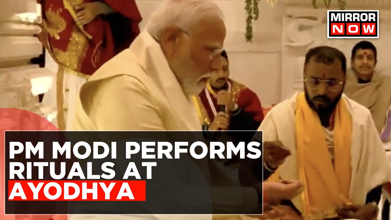 Ram Mandir Consecration Ceremony: PM Modi Performs Rituals At Shri Ram Janmaboomi Temple In Ayodhya