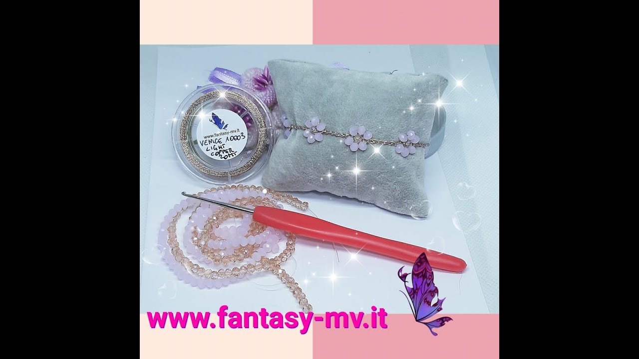 Tutorial: Bracciale margherite con filato Venice! www.fantasy-mv.it