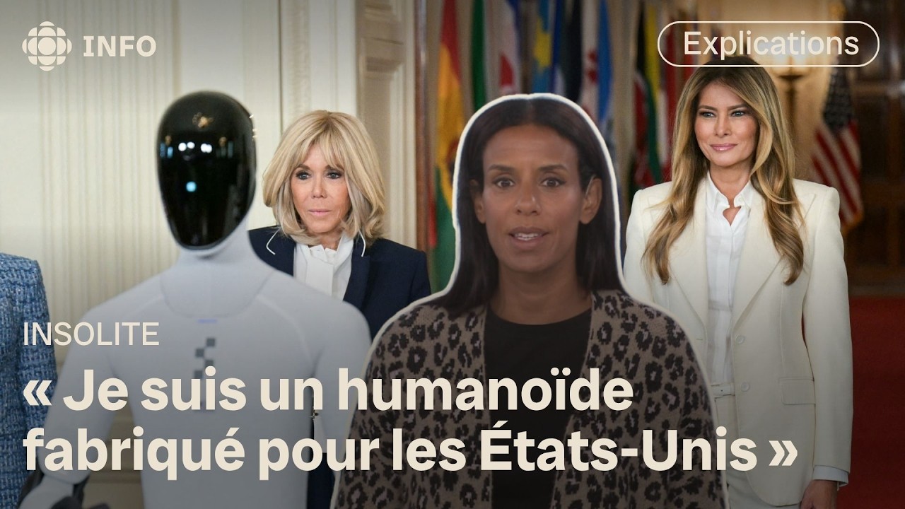 Melania Trump accueille Brigitte Macron et d&rsquo;autres invit&eacute;s avec un robot humano&iuml;de | Premi&egrave;re ligne