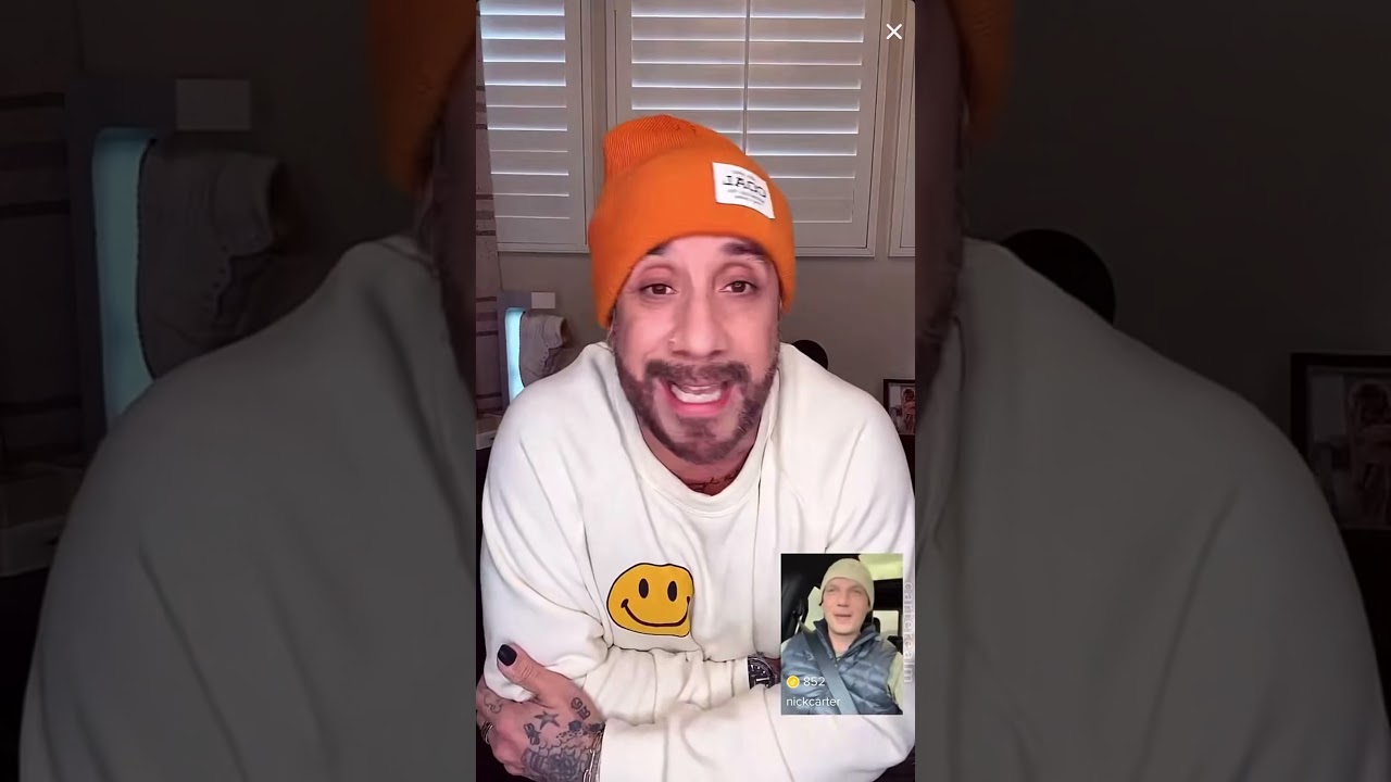 Nick Carter & AJ McLean - TikTok live (12-07-21)