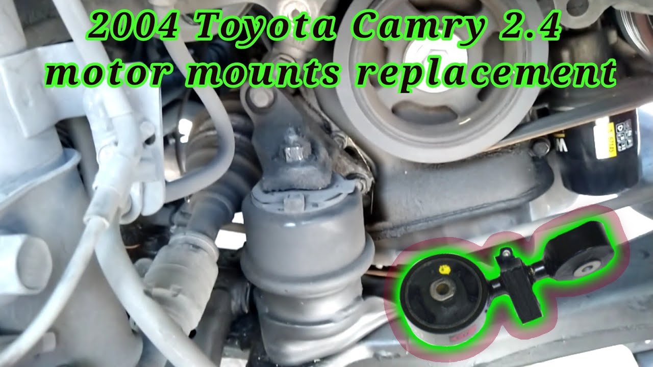 2004 Toyota Camry 2.4 como cambiar los soportes del motor (motor mounts replacement)