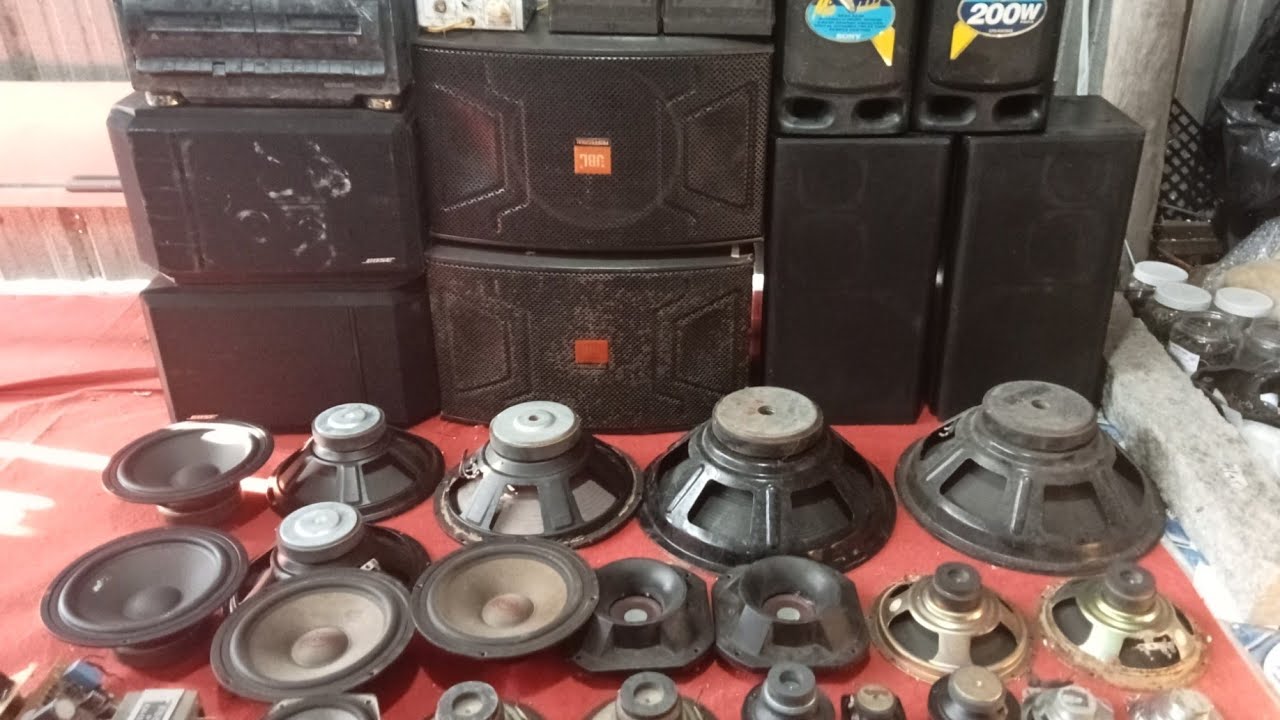Vỏ thùng Kenwood, cassette cổ,cặp loa cassette sony,cục giữa cassette sony 710s,bass ombom,chép đom