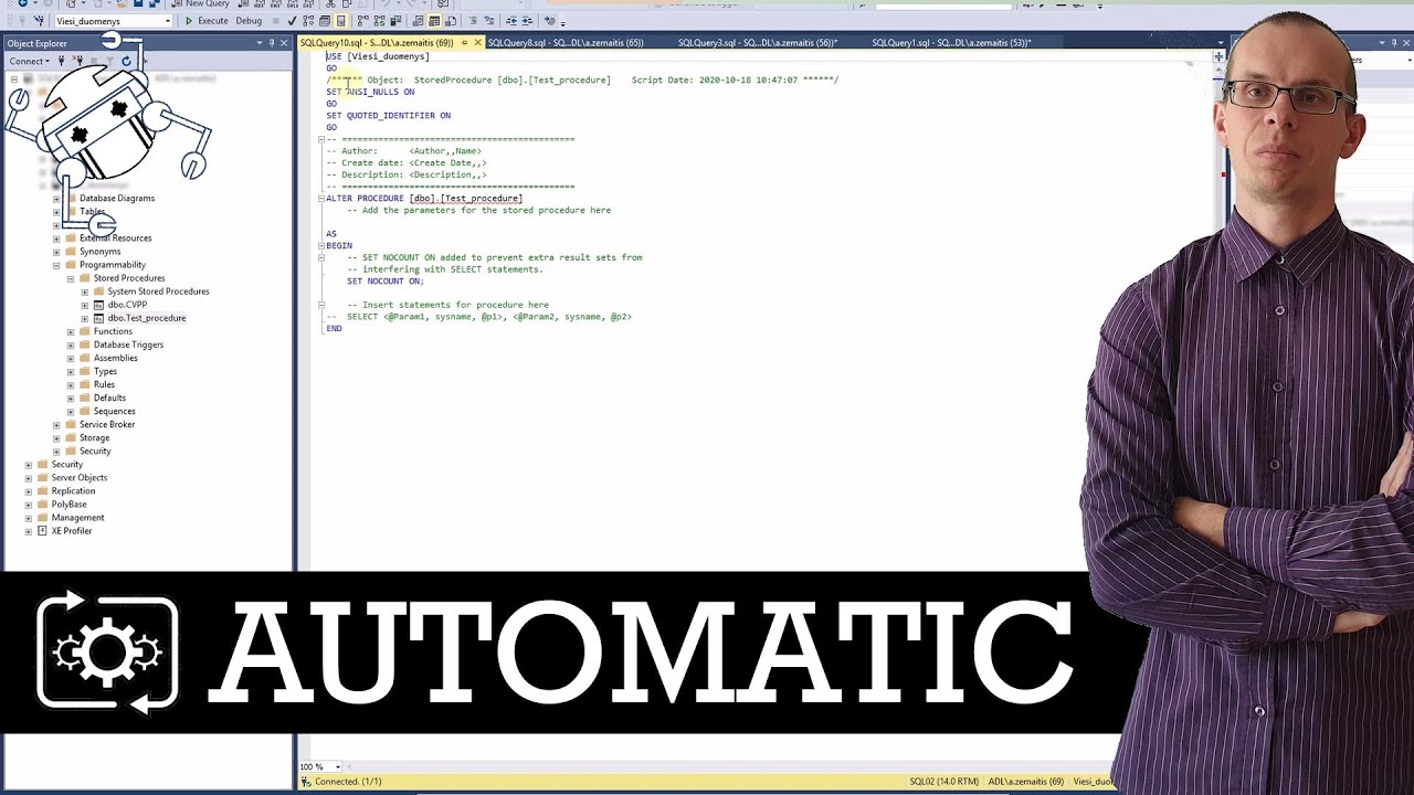 Run procedures automatically in SQL Express!
