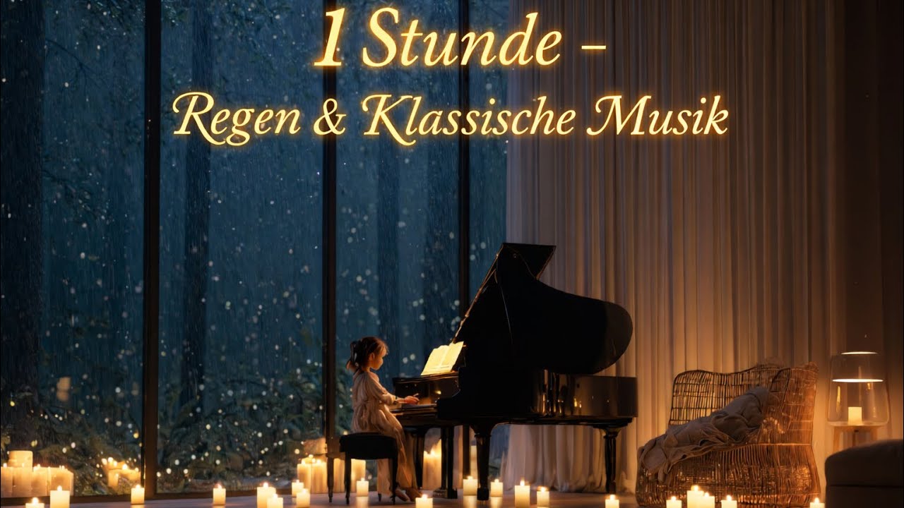 🌧️ Sanfter Regen & Klassische Musik 🎹 1 Stunde Tiefschlaf & Entspannung