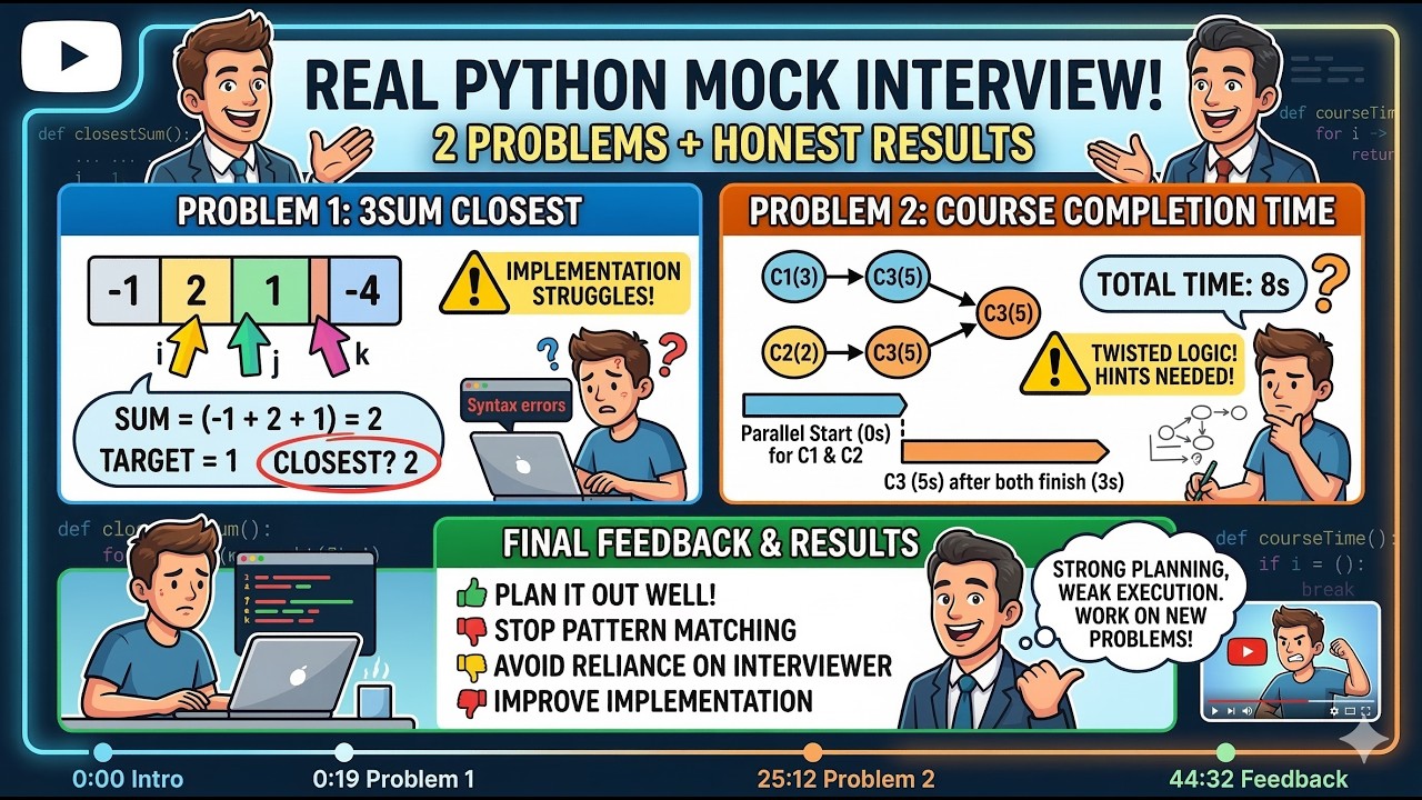 DSA Interview With MidLevel SWE - Medium Difficulty - Lean No Hire