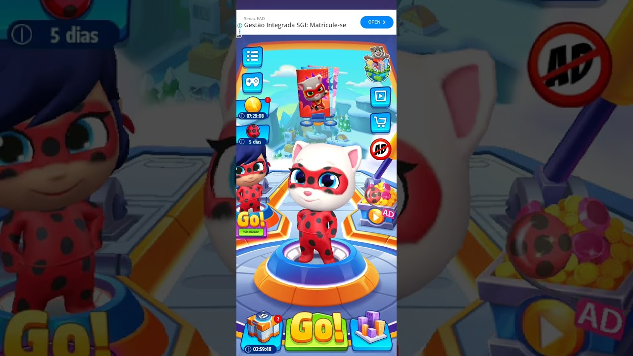 Beatriz jogando tom hero dash