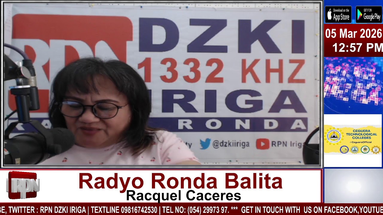 RPN RADYO RONDA BALITA (Tanghali) | MAR 5,2026