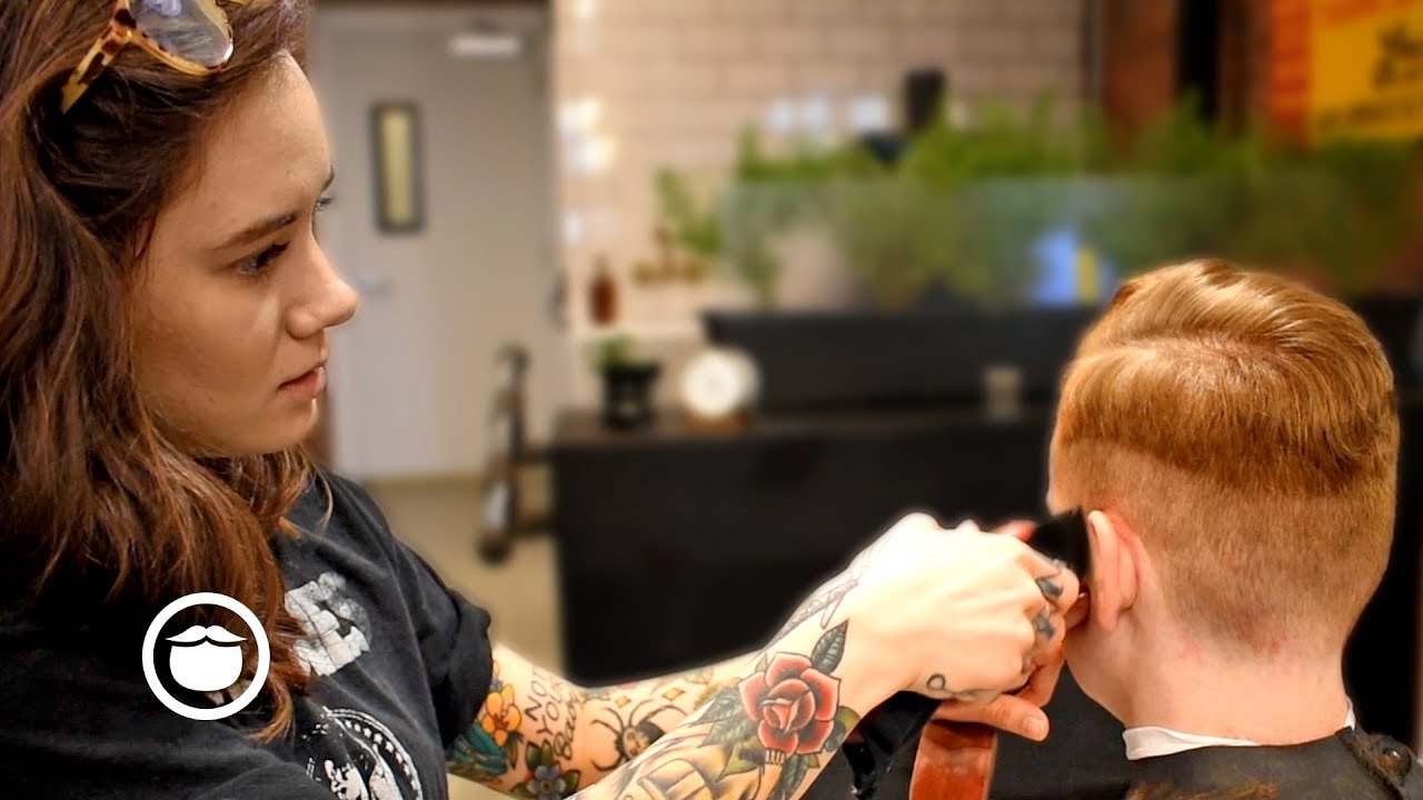 Pro Barber Creates a Modern Style Haircut on a Vintage Look | The Philadelphia Barber Co.