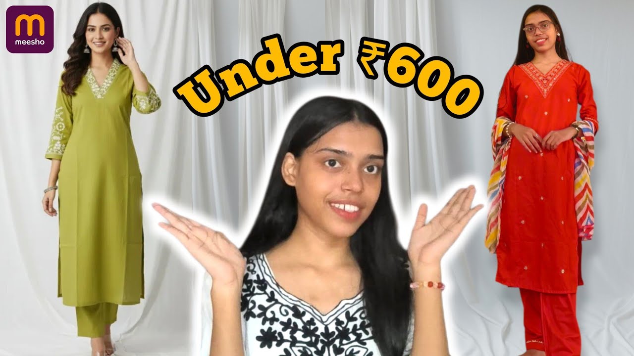 Meesho Festive Kurta Set Unboxing | Under ₹600 😍